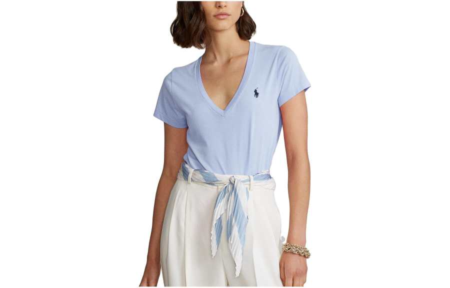 Polo Ralph Lauren SS23 T Shirt Women's Blue Classic Version