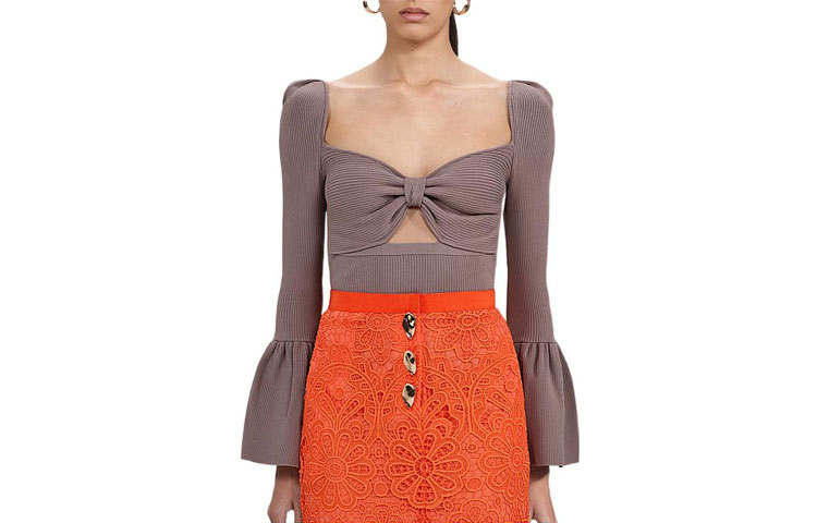 Self-portrait Self portrait FW22 Knitwear Women's Brown