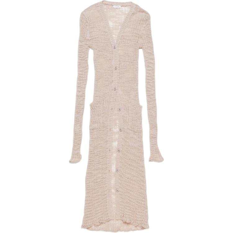 Acne Studios Acne Studios semi-sheer panel ribbed-knit cardigan
