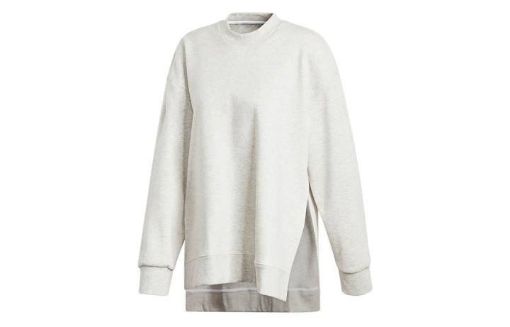 Adidas Adidas Sweatshirts Women's White Blend Crew Neck Moderate Regular