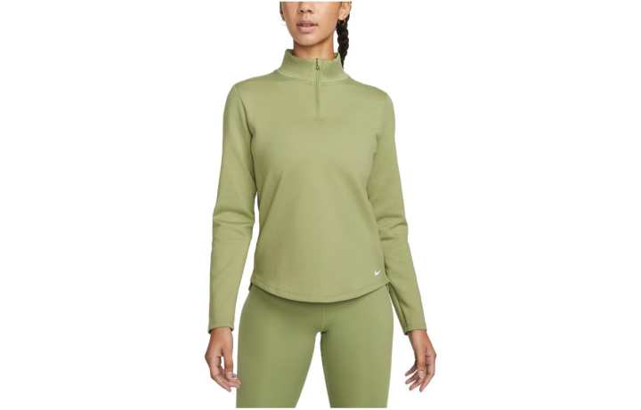 Nike Nike Therma FIT One T Shirts Women's Yellow Green Stand Collar Moderate Straight Fit