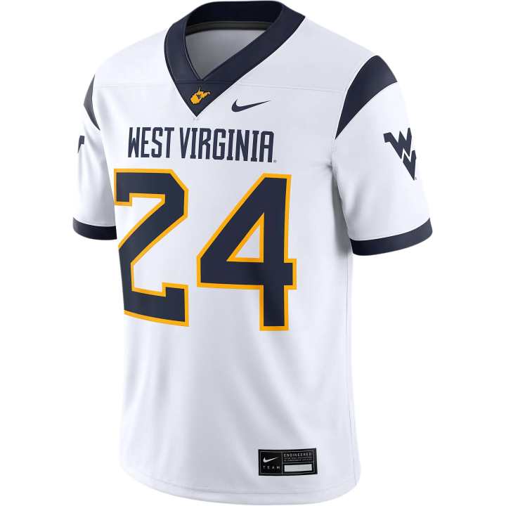 Nike Nike Dri Fit CollegeWest Virginia Rugby Jersey Men's White