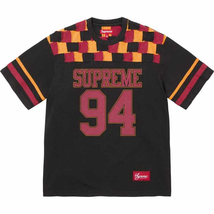 Supreme Supreme Patchwork Yoke Football T-shirt