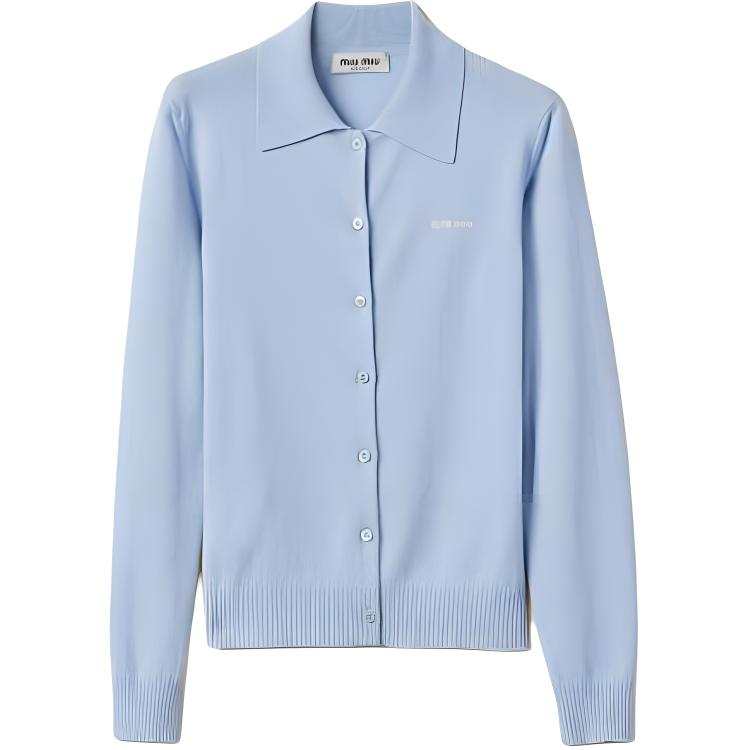 MIU MIU Knitwear Women's Light Blue