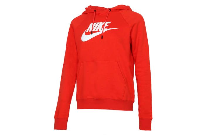 Nike Nike Sportswear Essentials Sweatshirts Women's Red Hooded Moderate Regular