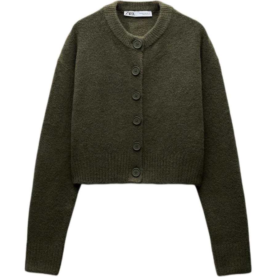ZARA Sweater Women's Khaki Green