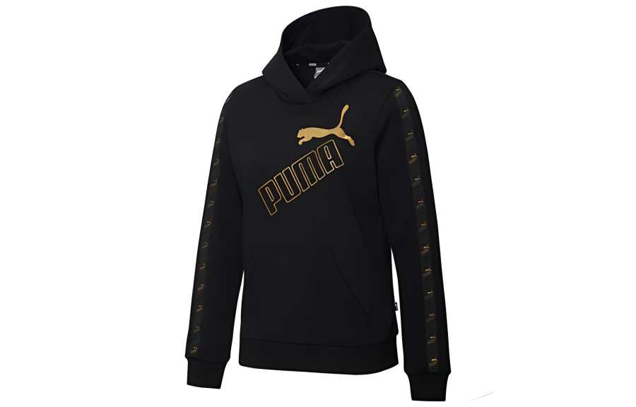 PUMA AMPLIFIED Sweatshirts Women's Black Hooded Moderate Regular