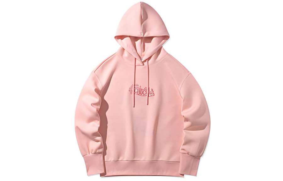 Li-Ning Li Ning X LINE FRIENDS Sweatshirts Women's Pink Hooded Moderate Regular