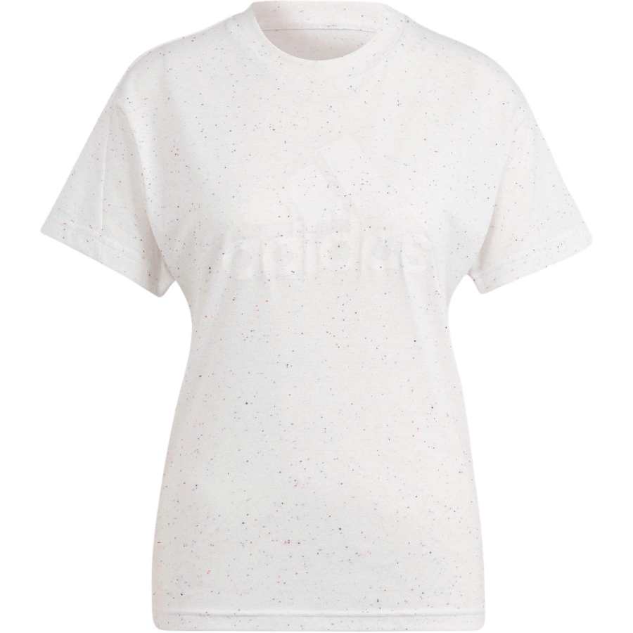Adidas Adidas Future Icons T Shirts Women's White Crew Neck Moderate Straight Fit