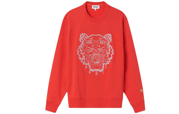 KENZO Sweatshirts Women's Red Crew Neck Moderate Regular