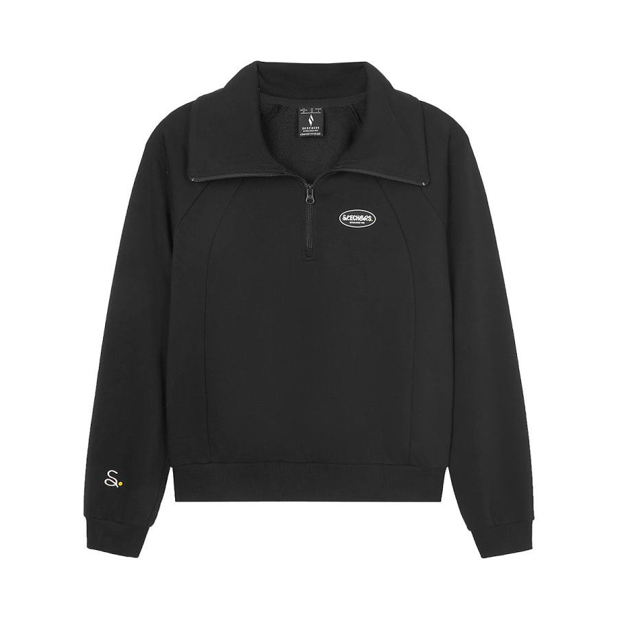 Skechers Sports League Collection Sweatshirt Women's Carbon Black