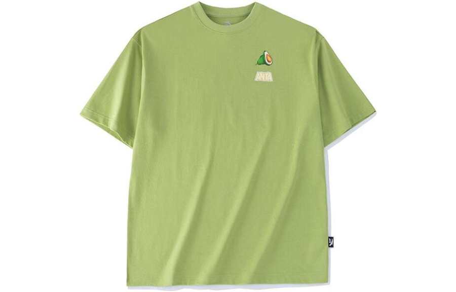 ANTA Life Collection T Shirts Women's Creek Green Crew Neck Moderate Straight Fit