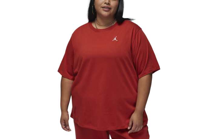 Jordan Jordan ESSENTIALS Drop Shoulder Sleeve T Shirt Women's Red
