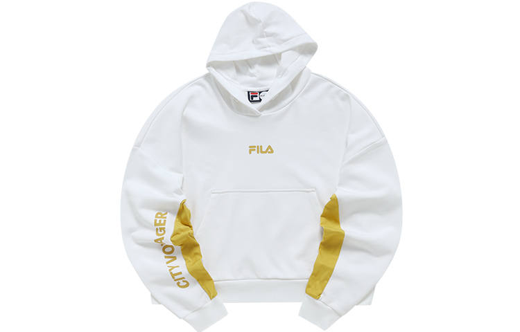 FILA FUSION STREET SPORT Sweatshirts Women's Standard White Hooded Moderate Regular