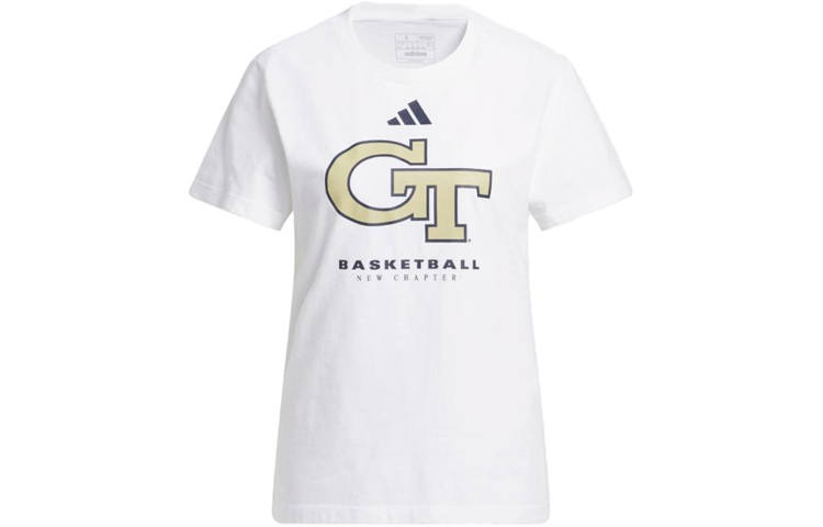 Adidas Adidas T Shirts Women's White Crew Neck Moderate Straight Fit