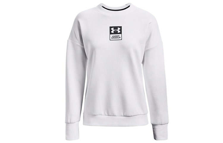 Under Armour Summit Sweatshirts Women's White Crew Neck Moderate Regular