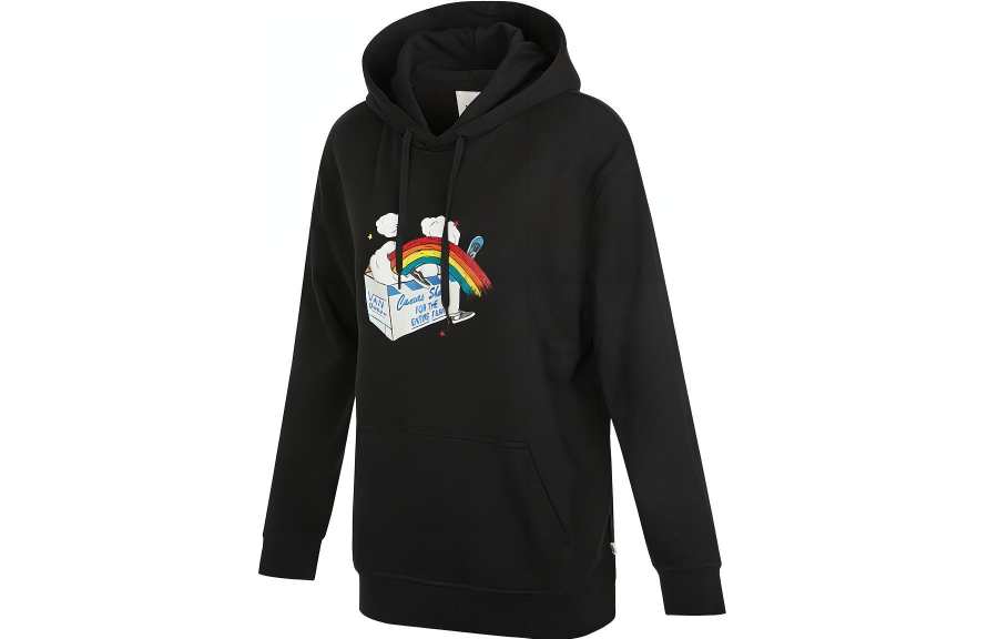 Vans Sweatshirts Women's Black Hooded Moderate Regular