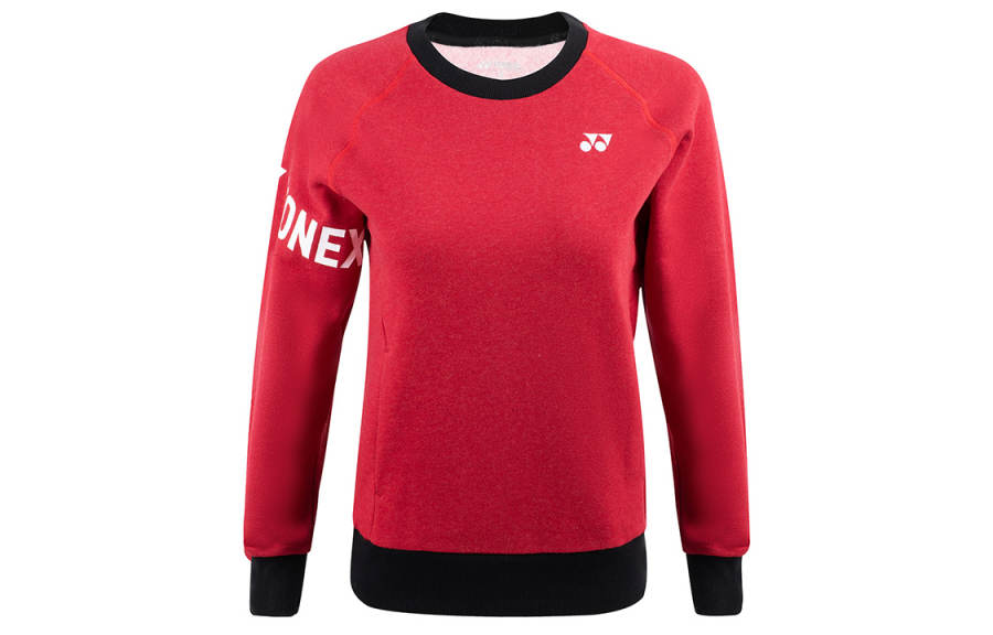 YONEX Sweatshirts Women's Burgundy Crew Neck Thickened Regular