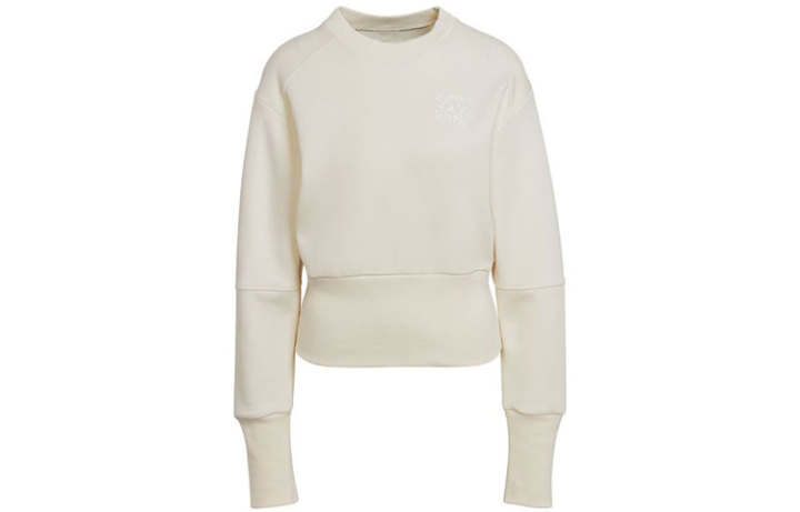Adidas Adidas Sweatshirts Women's Ecru Crew Neck Moderate Regular