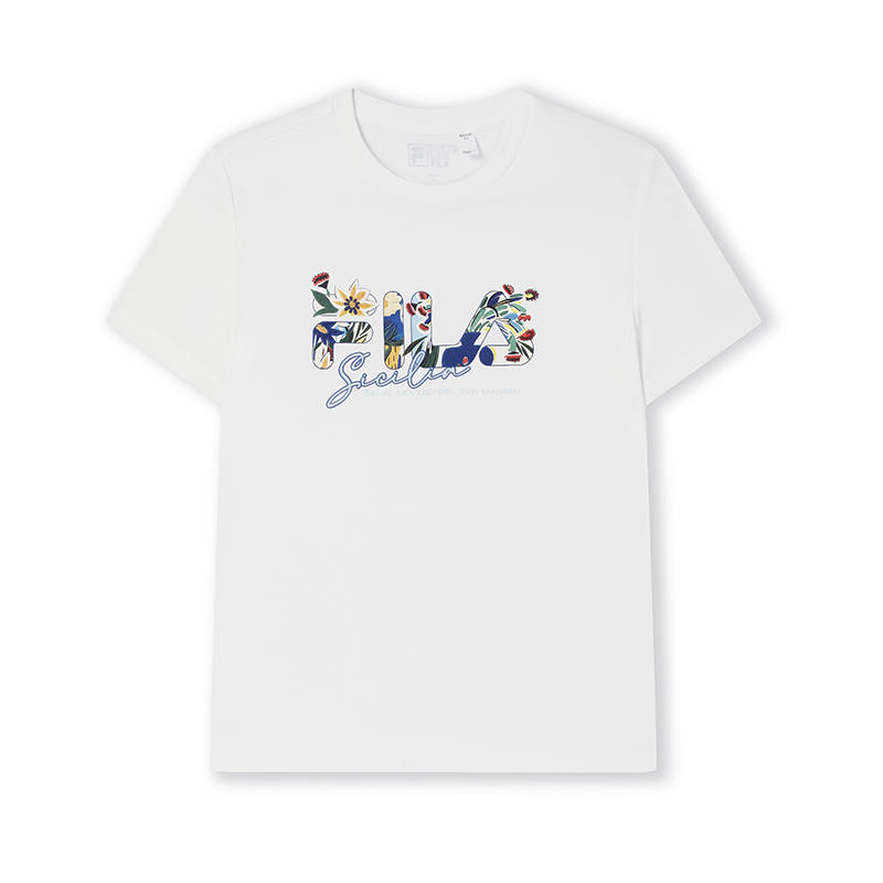 FILA Heritage T Shirt Women's Cloud White