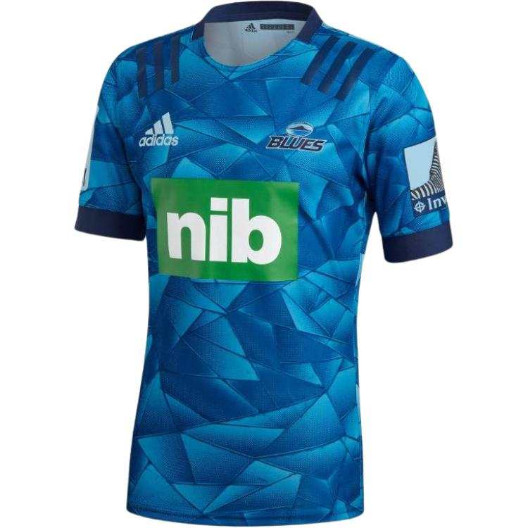 Adidas Adidas BAJU LELAKI SPORT PLANET 39 35 Rugby Jersey Men's Royal Trace