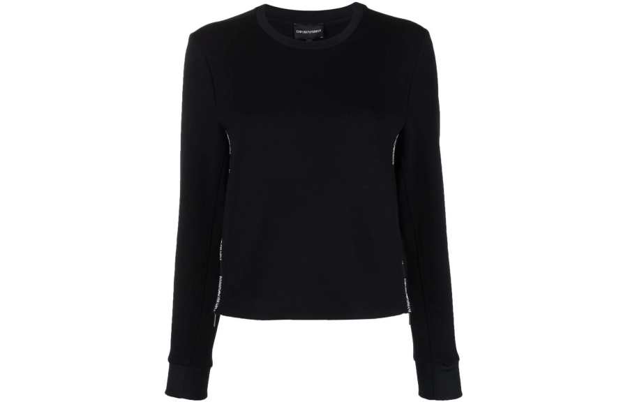 Emporio Armani logo-print trim sweatshirt