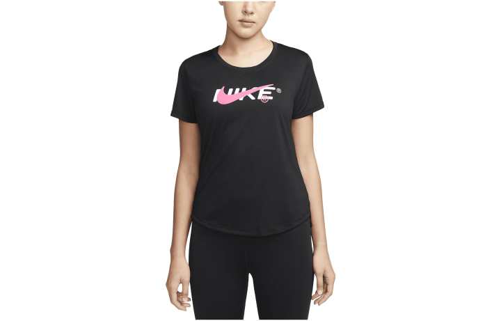 Nike Nike T Shirts Women's Black Crew Neck Moderate Straight Fit