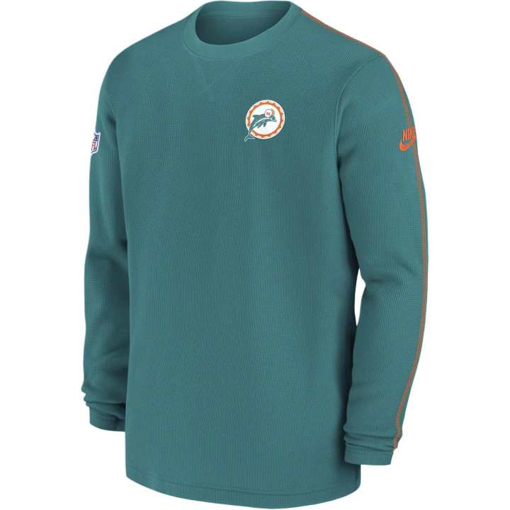 Nike Nike Miami Dolphins Logo Coach Men’s Nike Nfl Long-Sleeve Top