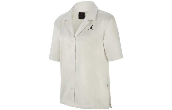 Jordan Jordan Shirts Women's White Lapel Moderate Shirt