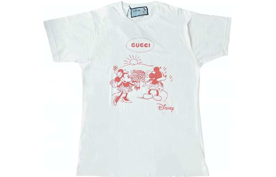 GUCCI x Disney Raglan Sleeve T Shirt Women's White
