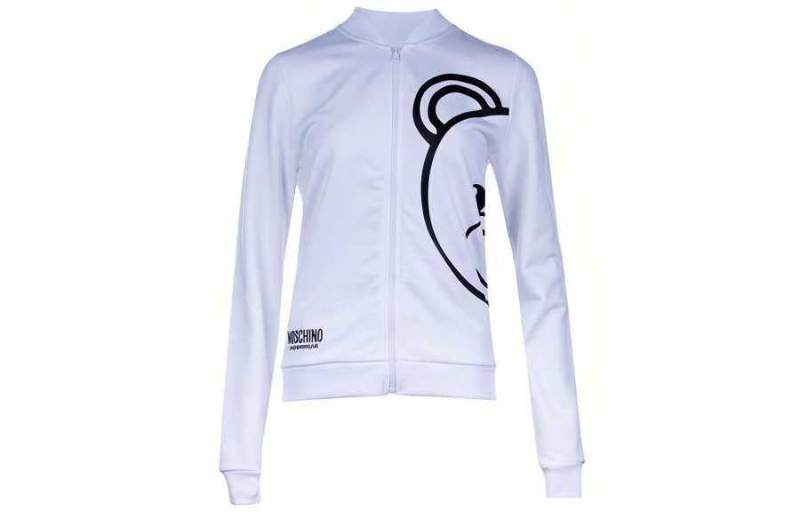 MOSCHINO Sweatshirt Coat Women's White