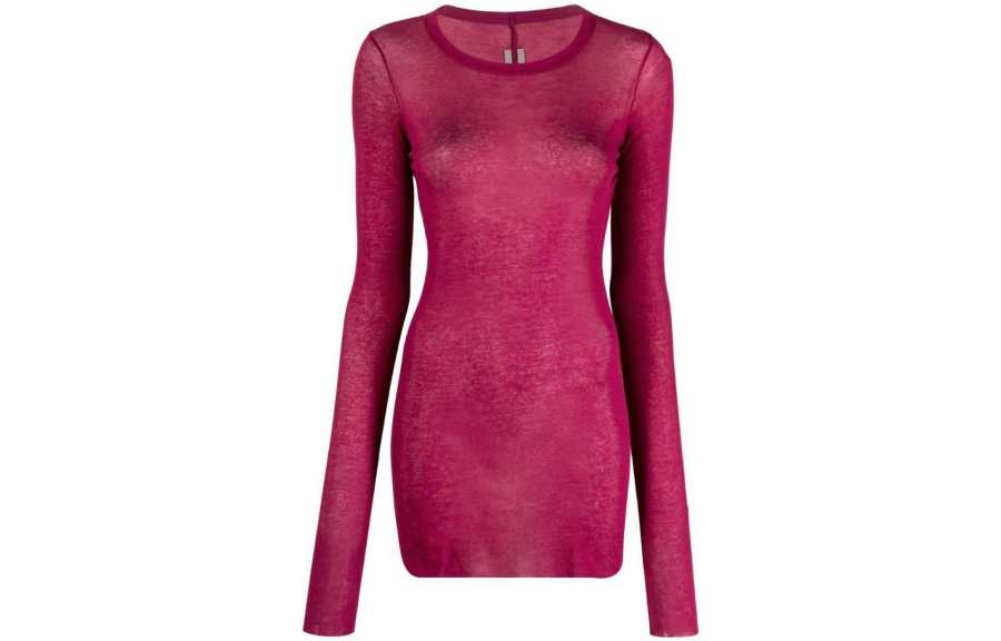 RICK OWENS RICK OWENS/RO Regular Sleeve T Shirt Women's Fuchsia