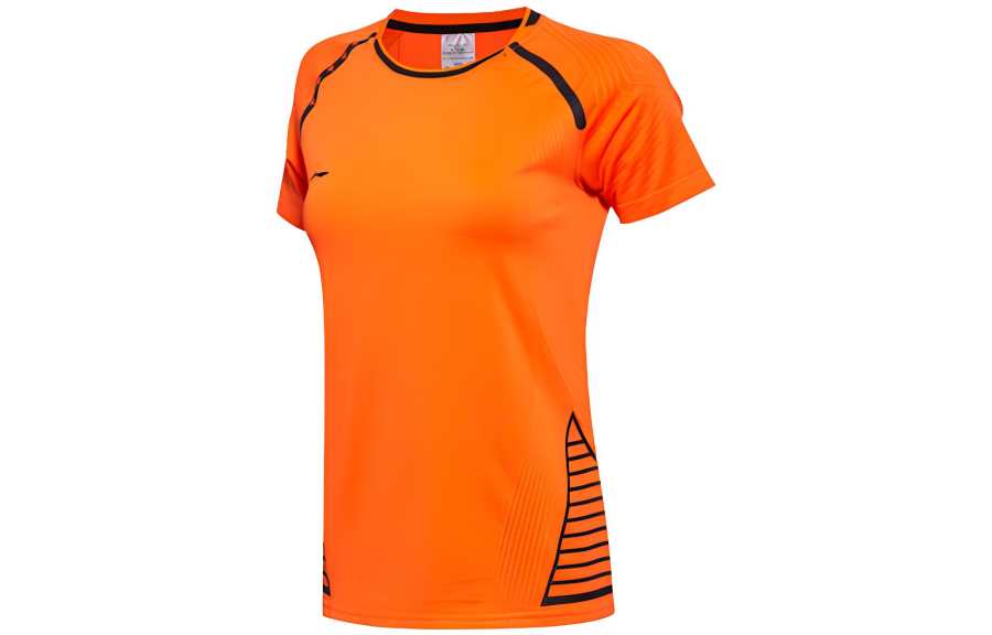 Li-Ning Li Ning Badminton Collection Raglan Sleeve T Shirt Women's New Pepper Red