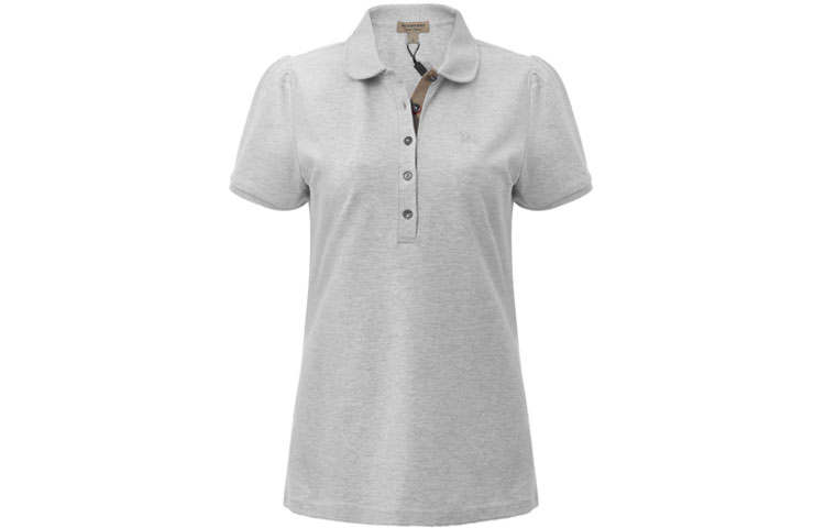 Burberry Polo Shirt Women's Gray