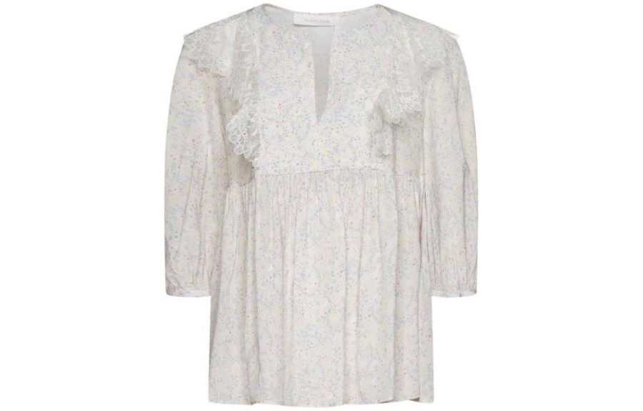 See By Chloe SS22 Shirt Women's Pink White
