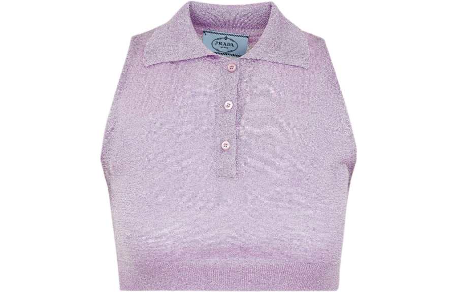 PRADA PRADA Polo Shirts Women's Purple Moderate