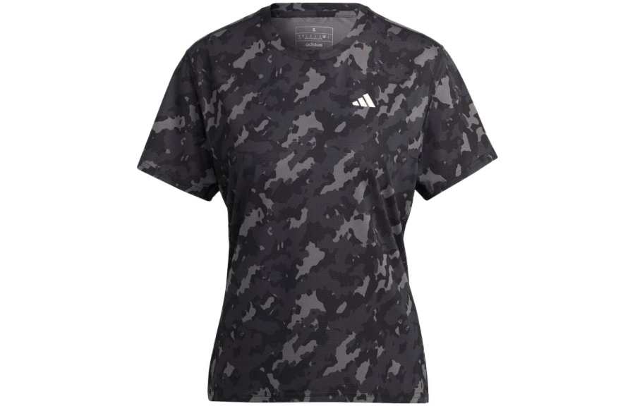 Adidas Adidas T Shirts Women's Black Crew Neck Moderate Straight Fit