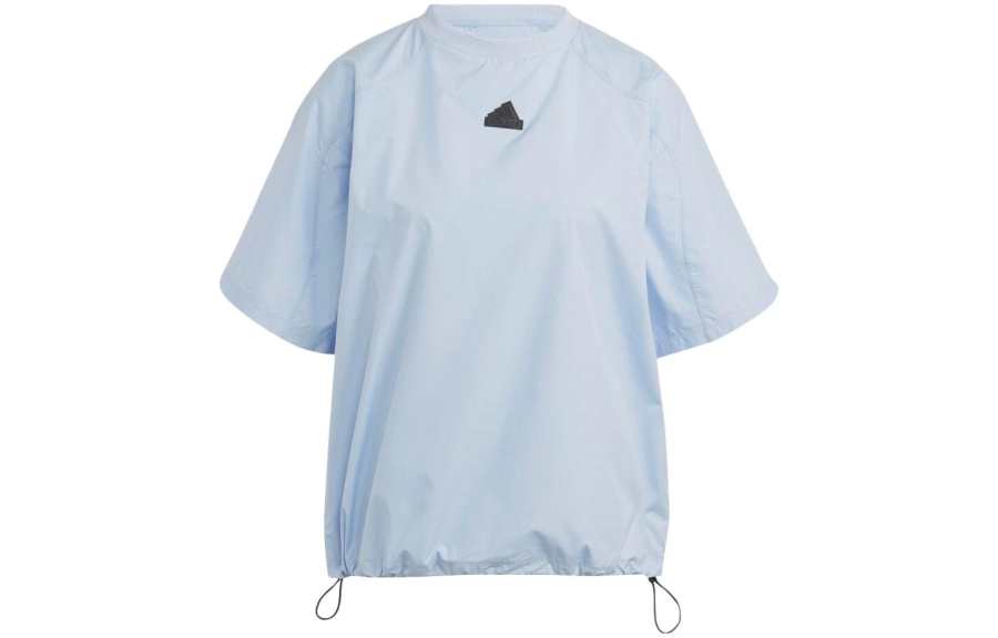 Adidas Adidas T Shirts Women's Blue Crew Neck Moderate Straight Fit