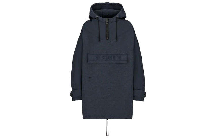 DIOR Quarterly New Products Sweatshirts Women's Blue Hooded Moderate Regular