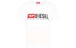 DIESEL T Shirts Women's White Crew Neck Moderate Straight Fit