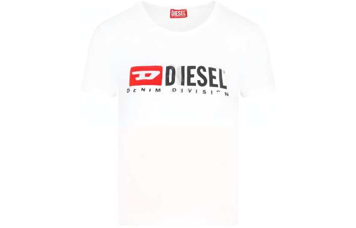 DIESEL DIESEL T Shirts Women's White Crew Neck Moderate Straight Fit