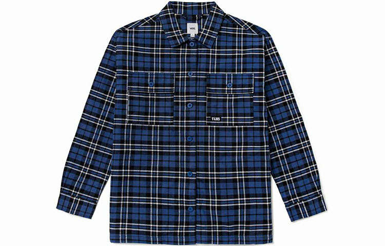 Vans Vans Shirts Women's Blue Lapel Moderate Other