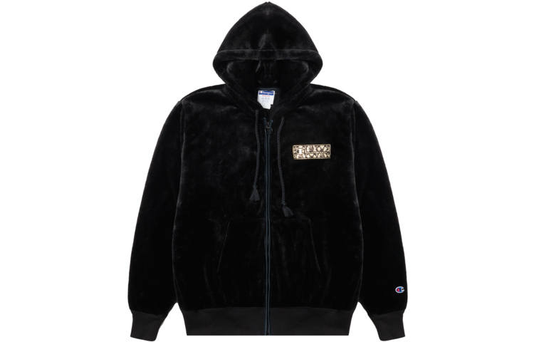 Champion FW22 Women's Life Collection, Vintage Embroidery Script Logo Fleece Lined Loose Fit Hooded Long Sleeved