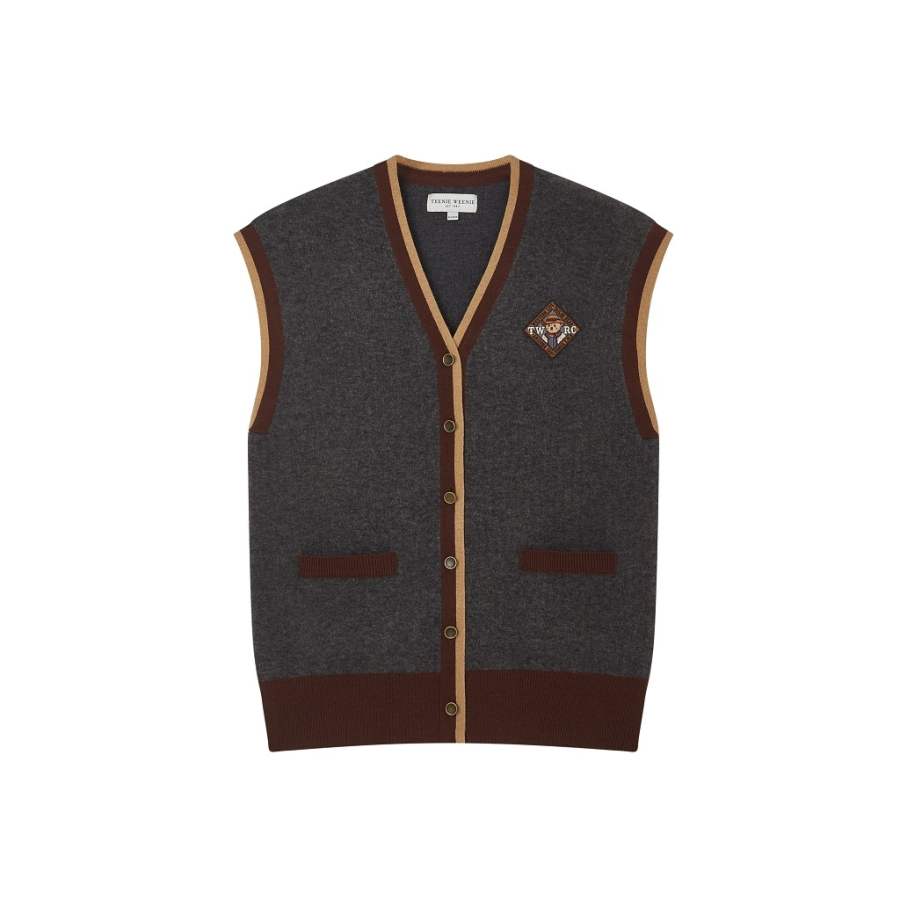 Teenie Weenie Sweaters Women's V Neck Moderate Cardigan