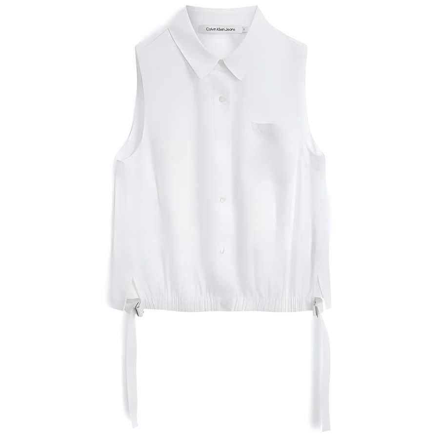 CALVIN KLEIN Shirt Women's Moon White