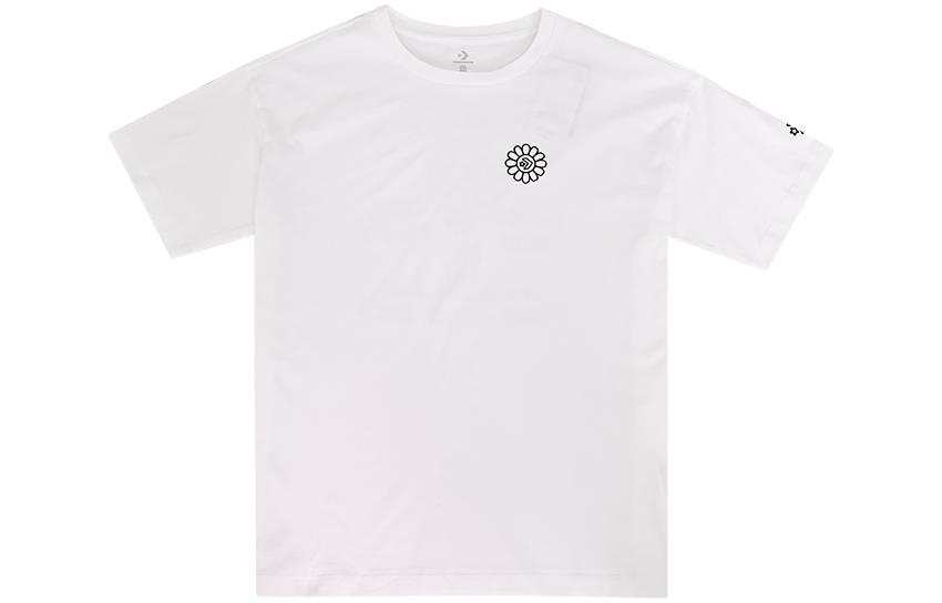 Converse Converse Drop Shoulder Sleeve T Shirt Women's White