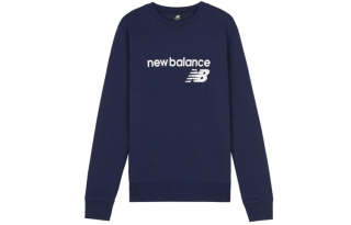 New Balance Sweatshirts Women's Dark Blue Crew Neck Thickened Regular