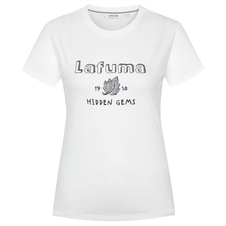 Lafuma T Shirts Women's Sunlight White WT Crew Neck Moderate Straight Fit