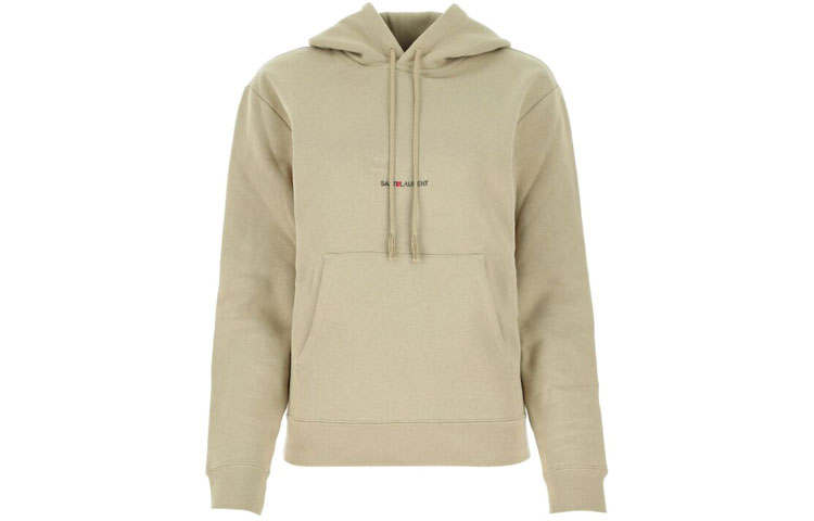 SAINT LAURENT Sweatshirts Women's Khaki Hooded Moderate Regular