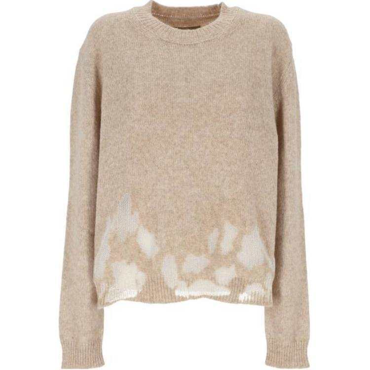 UMA WANG Sweaters Women's Beige Crew Neck Moderate Other